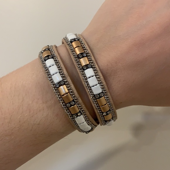 Stella & Dot Cady Wrap Bracelet - Gold - Picture 5 of 5